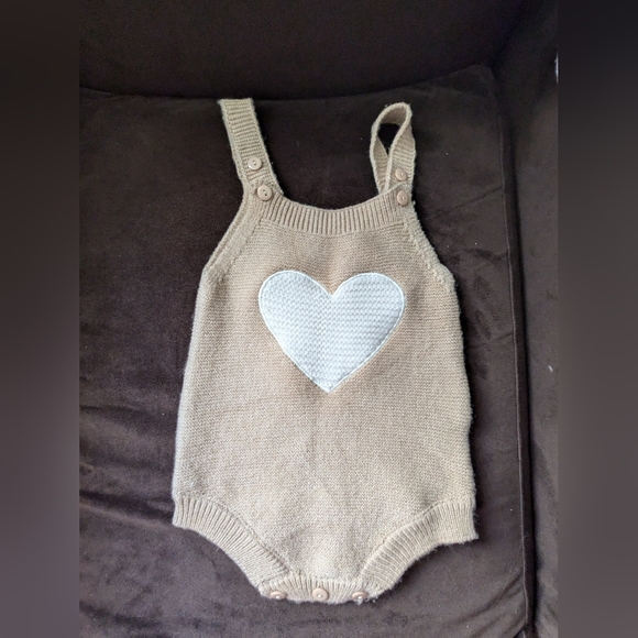 So'Dorable Crocheted Heart Romper - Picture 1 of 3